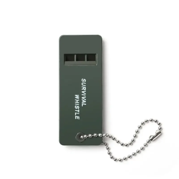 3-Frequency High-Decibel Survival Whistle – Portable Emergency Whistle with Keychain for Camping, Hiking & Outdoor Safety